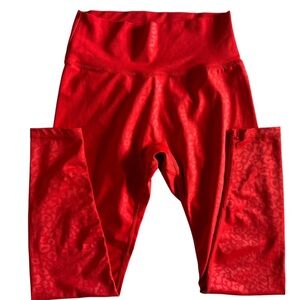 BuffBunny Vibrant Red cheetah Leggings